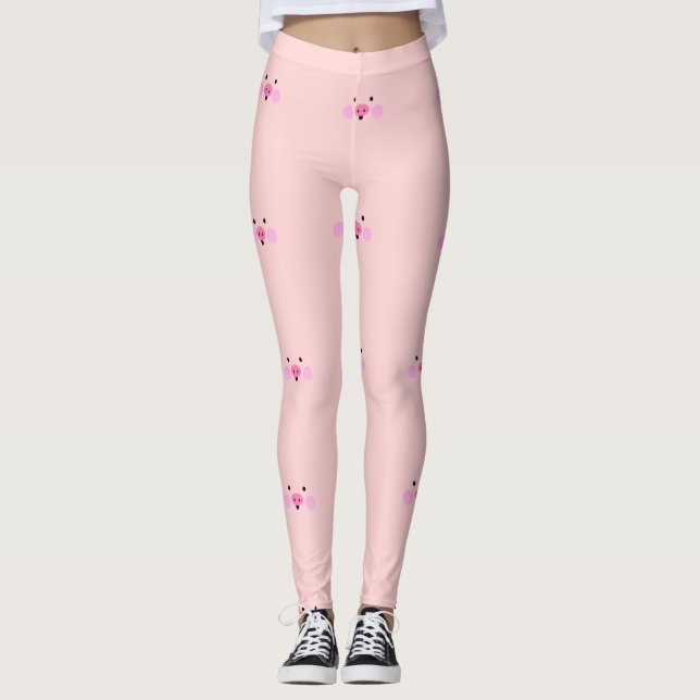 Legging Pernas cor-de-rosa (Frente)