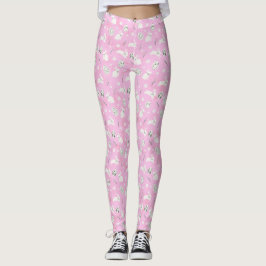 Legging Pernas Cor-de-Rosa Patteradas