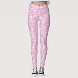 Legging Pernas Cor-de-Rosa Patteradas
