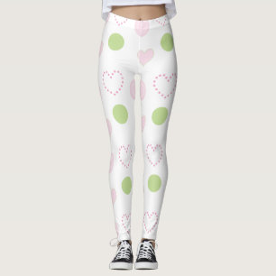 Legging Pernas Corações Rosa Design