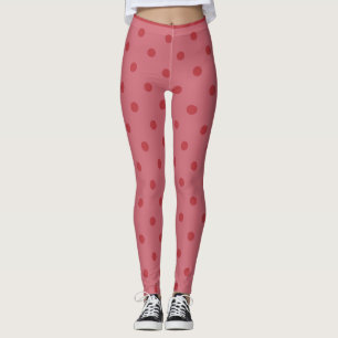 Legging Pernas da Bolinhas vermelha