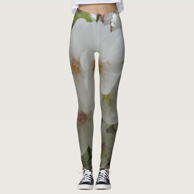 Legging Pernas da Flor Branca (Frente)
