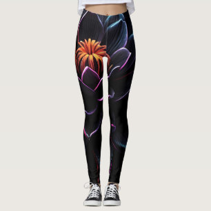 Legging Pernas da Flor Laranja