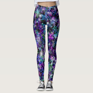 Legging pernas das estrelas do arco-íris