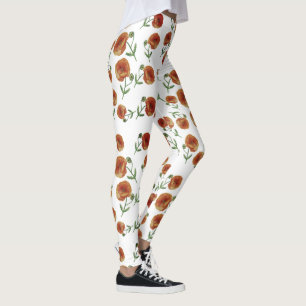 Legging Pernas das Flores Vermelhas