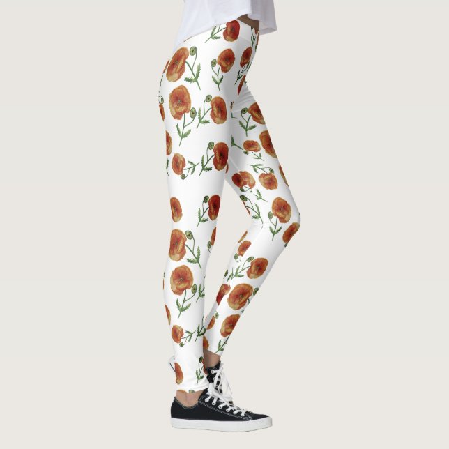Legging Pernas das Flores Vermelhas (Direita)