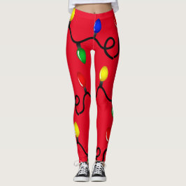 Legging Pernas das Luzes de Natal
