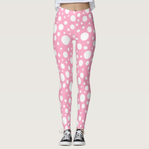 Legging Pernas das manchas cor-de-rosa