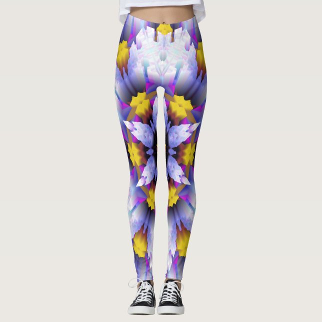 Legging Pernas de abstrato (Frente)