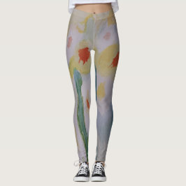 Legging Pernas de abstrato Daffodils