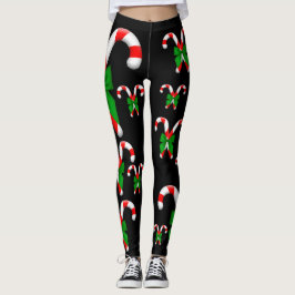 Legging Pernas de Arco Verde Canes de Natal