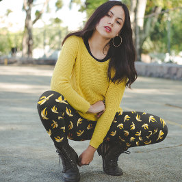 Legging Pernas de bananas em queda - Divertimento