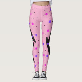 Legging Pernas de Bolinhas abstrato
