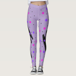Legging Pernas de Bolinhas abstrato