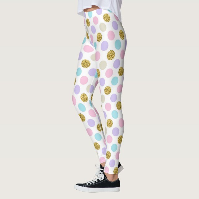 Legging Pernas de Bolinhas de Pastel (Esquerda)