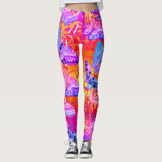 Legging Pernas de Borboleta Sunny Boho