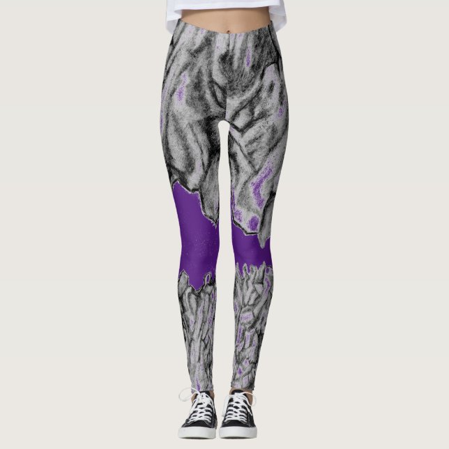 Legging Pernas de captura ocular para exercício ou visto c (Frente)