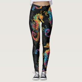 Legging Pernas de cavalos marinhos