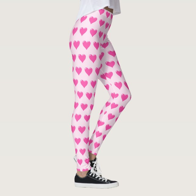 Legging Pernas de Corações Rosa (Direita)