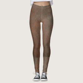 Legging Pernas de couro, marrom.