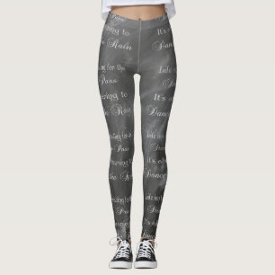 Legging Pernas de Dança Dançam No Quadro Da Chuva