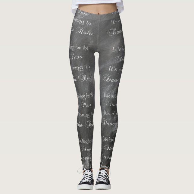 Legging Pernas de Dança Dançam No Quadro Da Chuva (Frente)