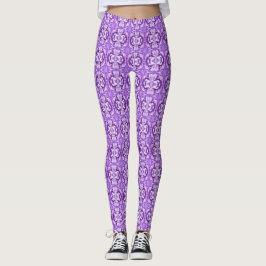 Legging Pernas de Design cor-de-rosa