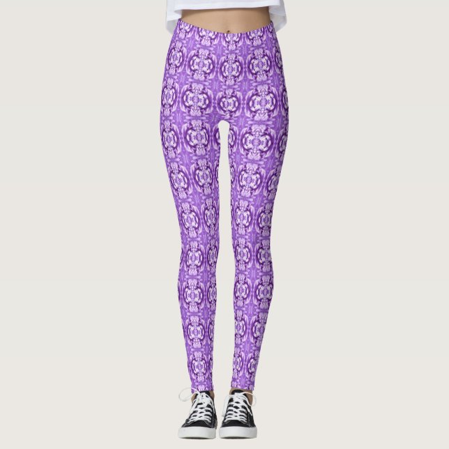Legging Pernas de Design cor-de-rosa (Frente)