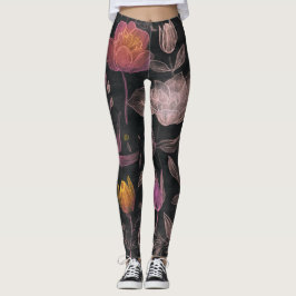 Legging Pernas de design da ventoinha