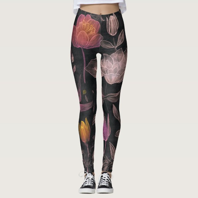 Legging Pernas de design da ventoinha (Frente)