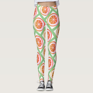 Legging Pernas de Design de Fruta de Verão