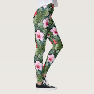 Legging Pernas de design flóricas