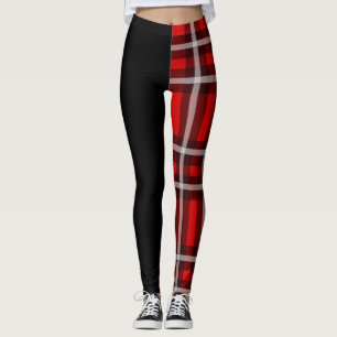 Legging Pernas de divisão da xadrez