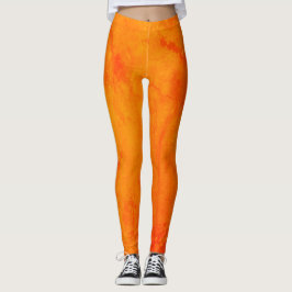 Legging Pernas de esmagamento laranja
