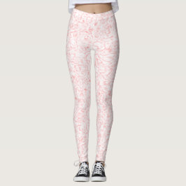 Legging Pernas de espiral da rosa claro