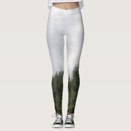 Legging Pernas de esticamento com design ecológica