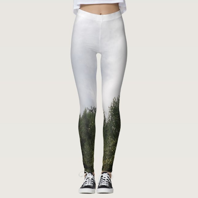 Legging Pernas de esticamento com design ecológica (Frente)