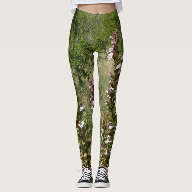 Legging Pernas de esticamento com design ecológica (Frente)