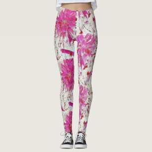 Legging Pernas de explosão de flores