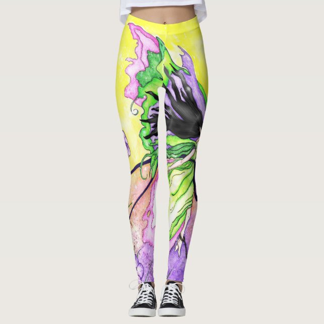 Legging Pernas de fadas de primavera (Frente)