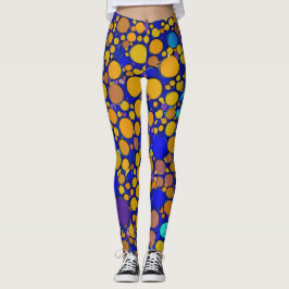 Legging Pernas de Festa de aniversário AZUL E AMARELO