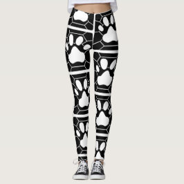 Legging Pernas de Gatos Tortos Turtley Pawsome B/W