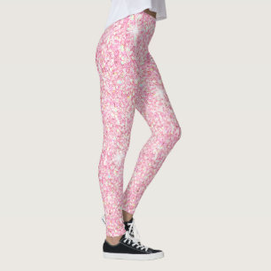 Legging Pernas de Glitter Glitter Rosa Estimulantes