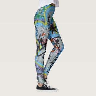 Legging pernas de grafite de parede