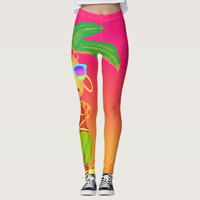 Legging Pernas de Hula Palm (Frente)