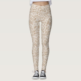 Legging Pernas de Impressão Giraffe