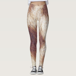 Legging Pernas de impressão Giraffe