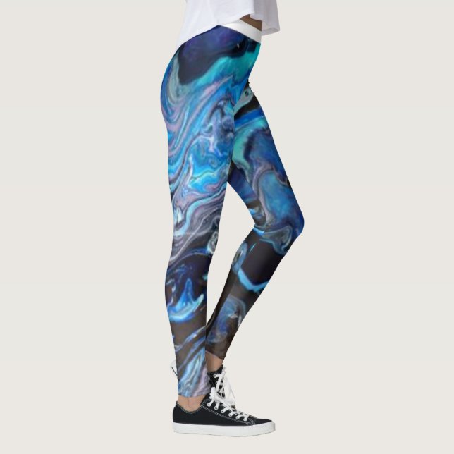 Legging Pernas de lagoa azul (Direita)