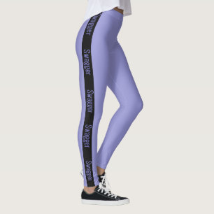 Legging Pernas de lavanda, calças de yoga, vestuário ativo