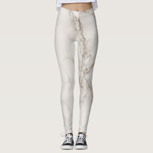 Legging Pernas de mármore branco Elegante